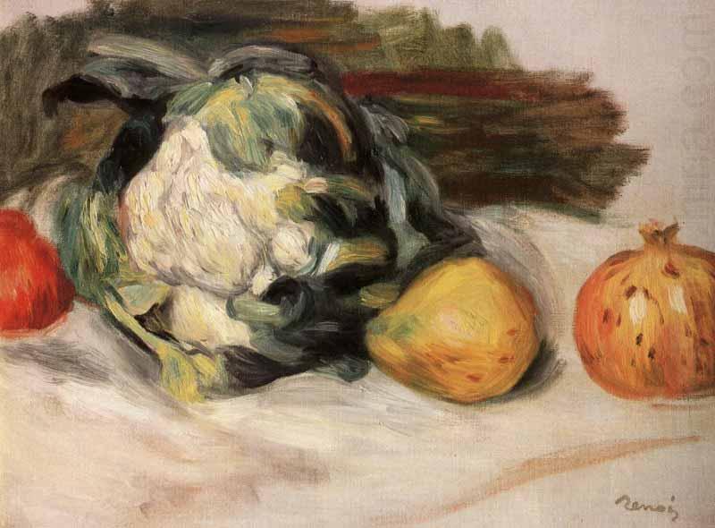 Pierre-Auguste Renoir Cauliflower and pomegranates china oil painting image